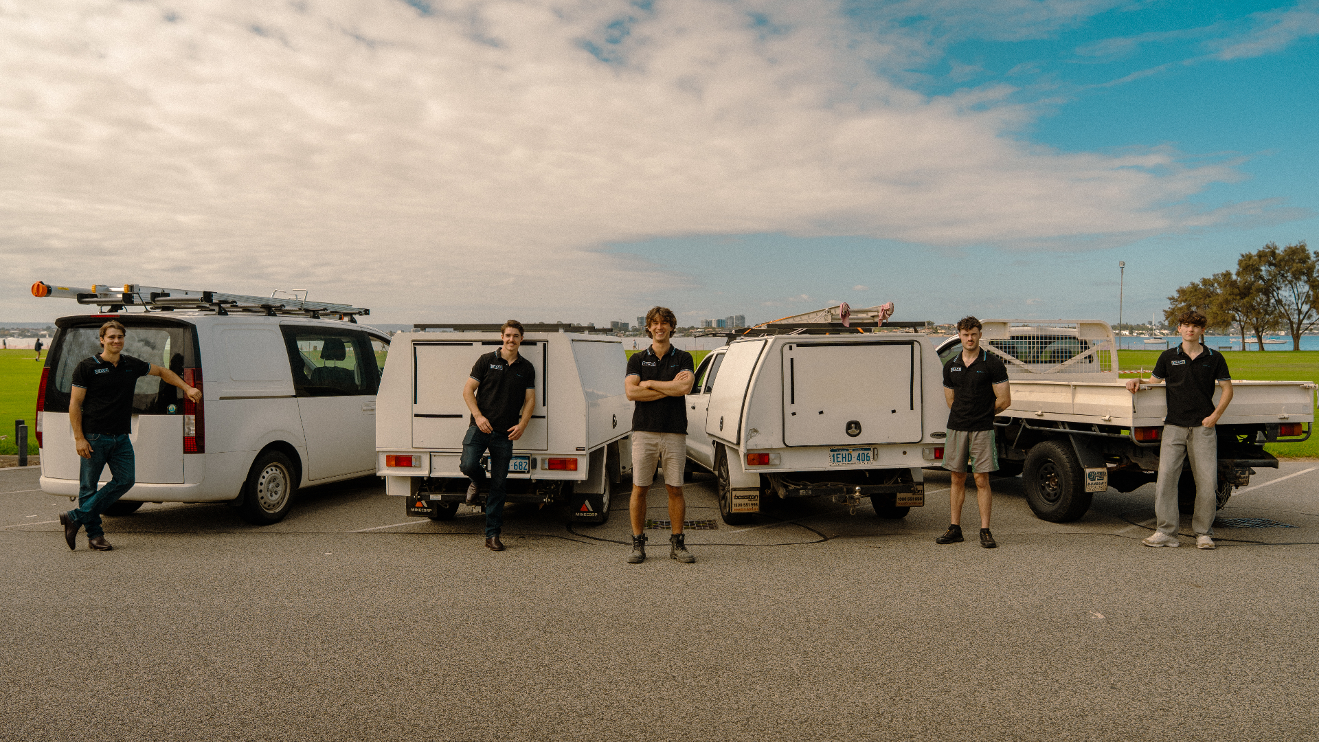 Smart Space Installations team and vehicles
